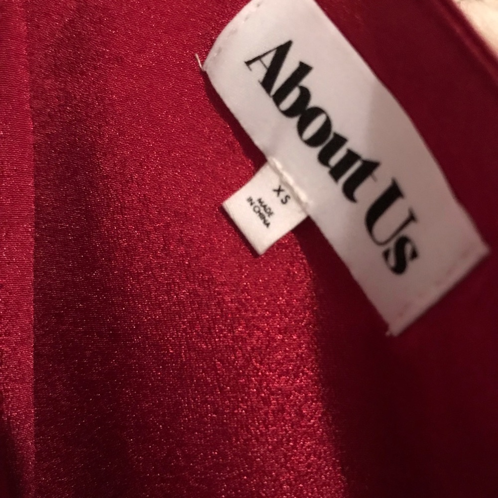 About Us Bianca One Shoulder Red Dress - Picture 6 of 6